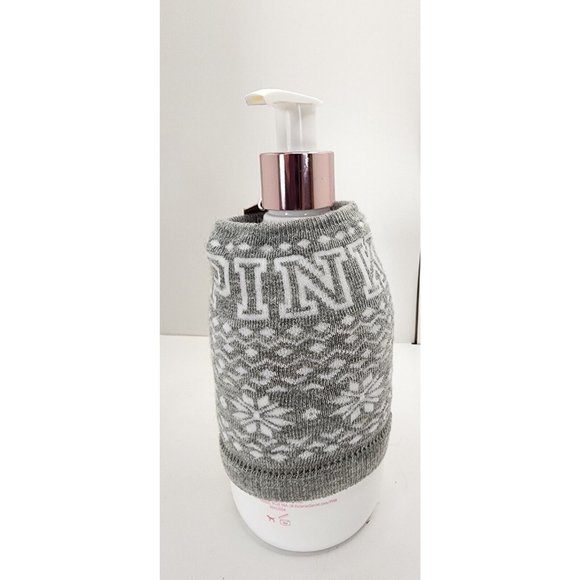 Victoria's Secret PINK Happy Holiyay Body Lotion with sweater Koozie RARE - Picture 2 of 4